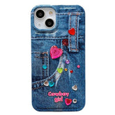Funda para iPhone con estética de chica vaquera